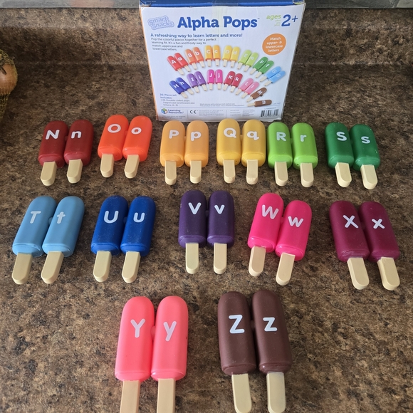 Learning Resource Alpha Pops Letter Matching Set - Multicolor Learning Popsicles - Picture 2 of 2